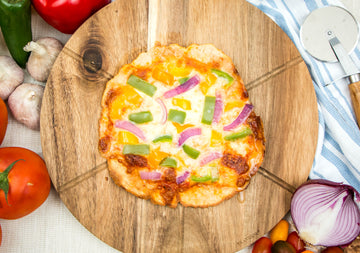 Vegetable-Topped Pizza
