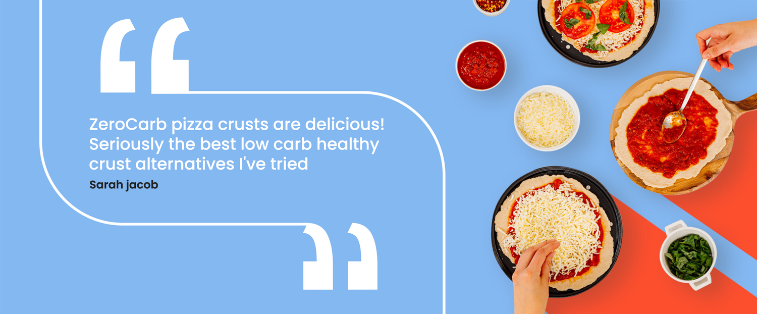 Zerocarb pizza crusts are delicious! Seriously the best low carb healthy crust alternatives i've tried. -Sarah Jacob