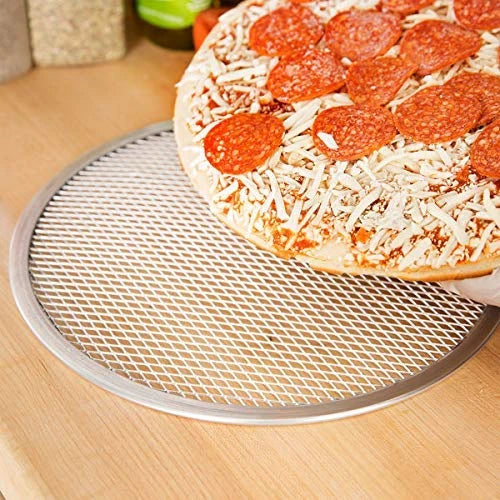 2 Aluminum Pizza Screens