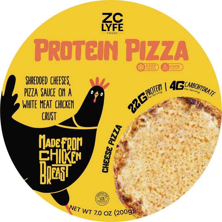 6 Low Carb, High Protein Cheese Pizza - 100% Chicken Crust